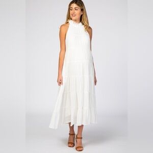 PinkBlush tiered maxi dress nwot